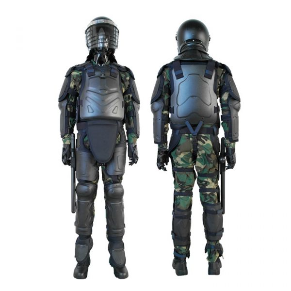 POLICE USE SAFETY PROTECTIVE BLACK COLOR ANTI-RIOT SUIT-FBF-01
