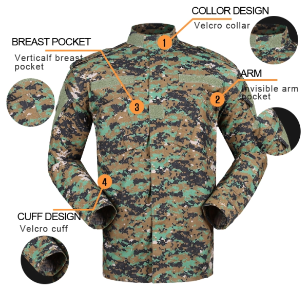 US Woodland Digital Camouflage ACU Army Dress Uniform - Image 4