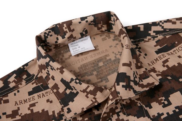 Chadian Desert Digital Camouflage ACU Military Army Uniform - Image 4